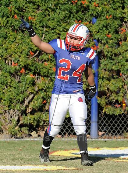 Thumbnail 3 in Coast Union @ Faith Baptist (CIF SS D1 8-Man Final) photogallery.