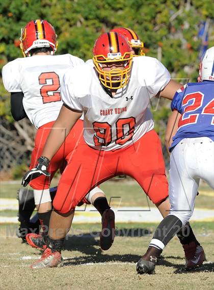 Thumbnail 1 in Coast Union @ Faith Baptist (CIF SS D1 8-Man Final) photogallery.