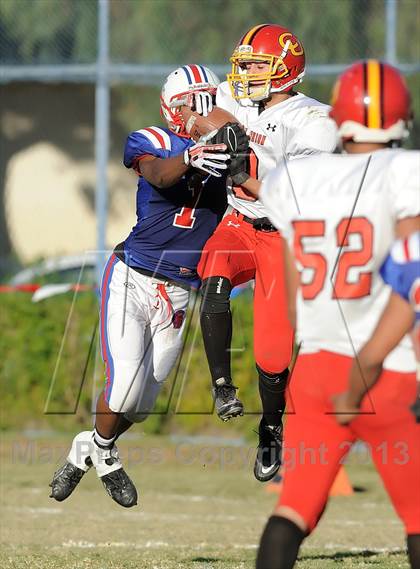 Thumbnail 3 in Coast Union @ Faith Baptist (CIF SS D1 8-Man Final) photogallery.