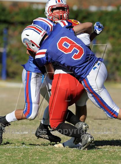 Thumbnail 1 in Coast Union @ Faith Baptist (CIF SS D1 8-Man Final) photogallery.