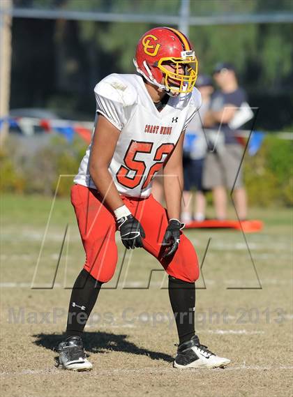 Thumbnail 3 in Coast Union @ Faith Baptist (CIF SS D1 8-Man Final) photogallery.