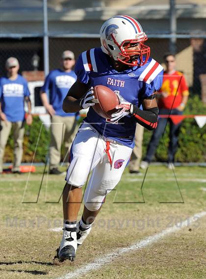 Thumbnail 1 in Coast Union @ Faith Baptist (CIF SS D1 8-Man Final) photogallery.