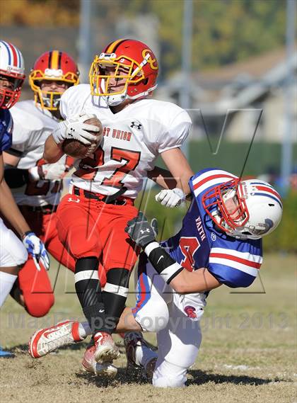 Thumbnail 1 in Coast Union @ Faith Baptist (CIF SS D1 8-Man Final) photogallery.
