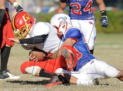 Thumbnail 1 in Coast Union @ Faith Baptist (CIF SS D1 8-Man Final) photogallery.