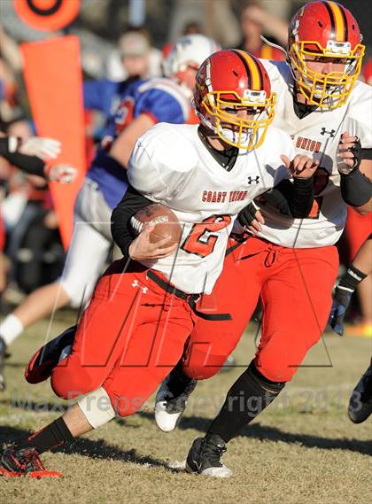 Thumbnail 1 in Coast Union @ Faith Baptist (CIF SS D1 8-Man Final) photogallery.