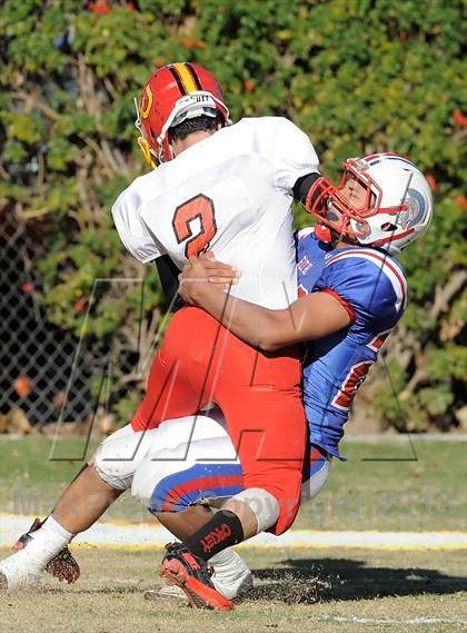Thumbnail 1 in Coast Union @ Faith Baptist (CIF SS D1 8-Man Final) photogallery.