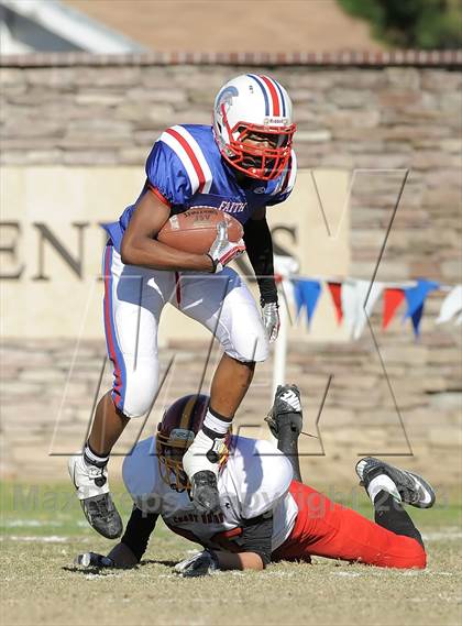 Thumbnail 1 in Coast Union @ Faith Baptist (CIF SS D1 8-Man Final) photogallery.
