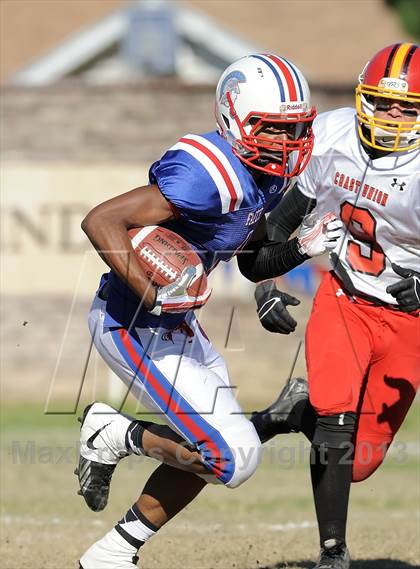Thumbnail 2 in Coast Union @ Faith Baptist (CIF SS D1 8-Man Final) photogallery.