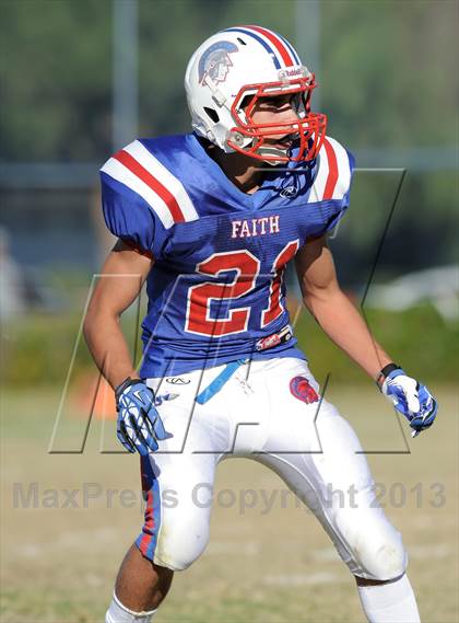 Thumbnail 3 in Coast Union @ Faith Baptist (CIF SS D1 8-Man Final) photogallery.