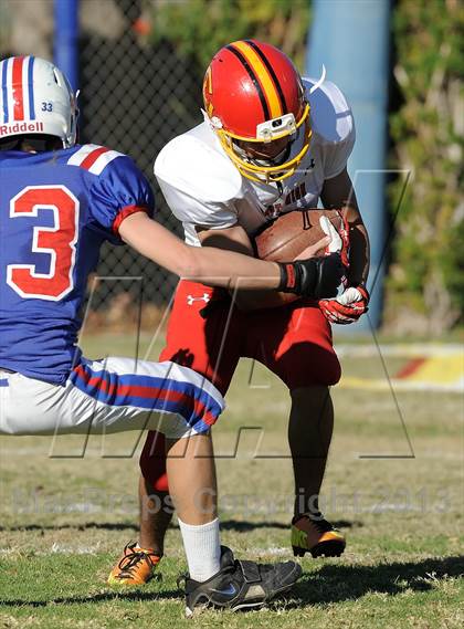 Thumbnail 1 in Coast Union @ Faith Baptist (CIF SS D1 8-Man Final) photogallery.