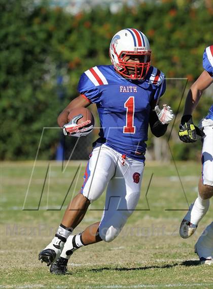 Thumbnail 1 in Coast Union @ Faith Baptist (CIF SS D1 8-Man Final) photogallery.