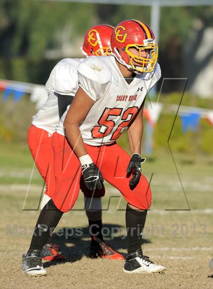 Thumbnail 2 in Coast Union @ Faith Baptist (CIF SS D1 8-Man Final) photogallery.