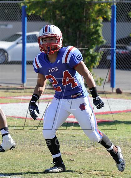 Thumbnail 3 in Coast Union @ Faith Baptist (CIF SS D1 8-Man Final) photogallery.
