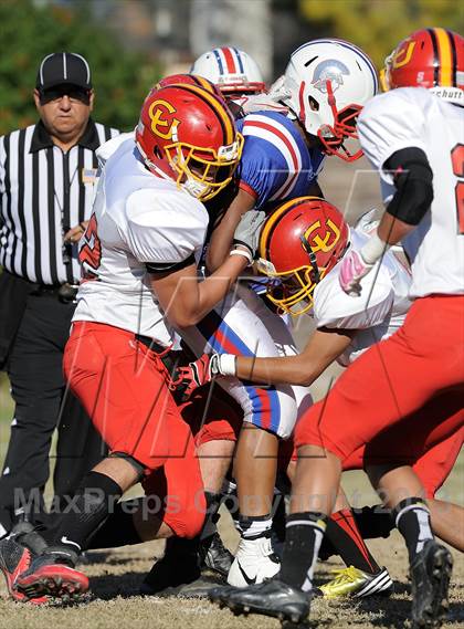 Thumbnail 1 in Coast Union @ Faith Baptist (CIF SS D1 8-Man Final) photogallery.
