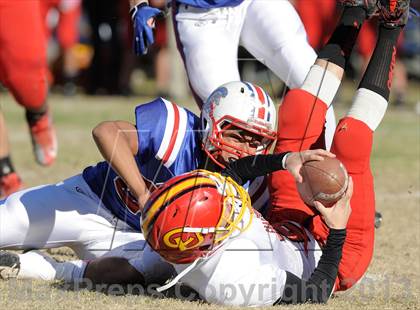 Thumbnail 2 in Coast Union @ Faith Baptist (CIF SS D1 8-Man Final) photogallery.
