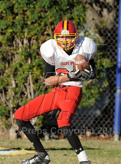 Thumbnail 2 in Coast Union @ Faith Baptist (CIF SS D1 8-Man Final) photogallery.