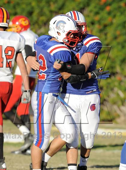Thumbnail 2 in Coast Union @ Faith Baptist (CIF SS D1 8-Man Final) photogallery.