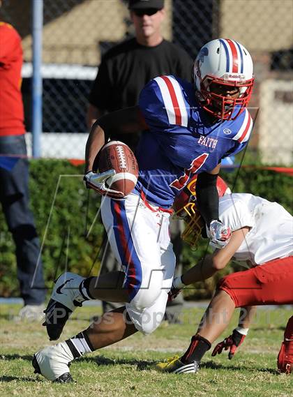 Thumbnail 2 in Coast Union @ Faith Baptist (CIF SS D1 8-Man Final) photogallery.