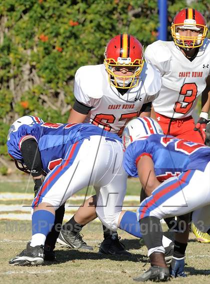 Thumbnail 2 in Coast Union @ Faith Baptist (CIF SS D1 8-Man Final) photogallery.
