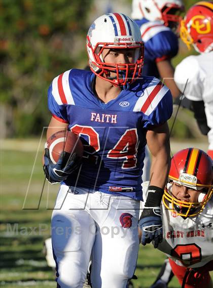 Thumbnail 3 in Coast Union @ Faith Baptist (CIF SS D1 8-Man Final) photogallery.