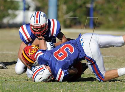 Thumbnail 2 in Coast Union @ Faith Baptist (CIF SS D1 8-Man Final) photogallery.