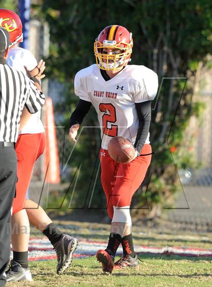 Thumbnail 2 in Coast Union @ Faith Baptist (CIF SS D1 8-Man Final) photogallery.
