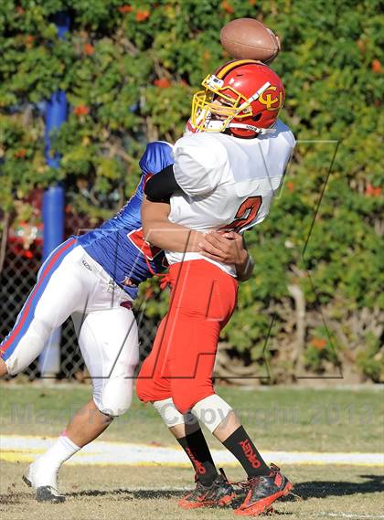 Thumbnail 1 in Coast Union @ Faith Baptist (CIF SS D1 8-Man Final) photogallery.