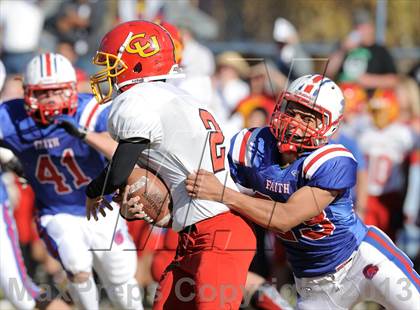 Thumbnail 3 in Coast Union @ Faith Baptist (CIF SS D1 8-Man Final) photogallery.
