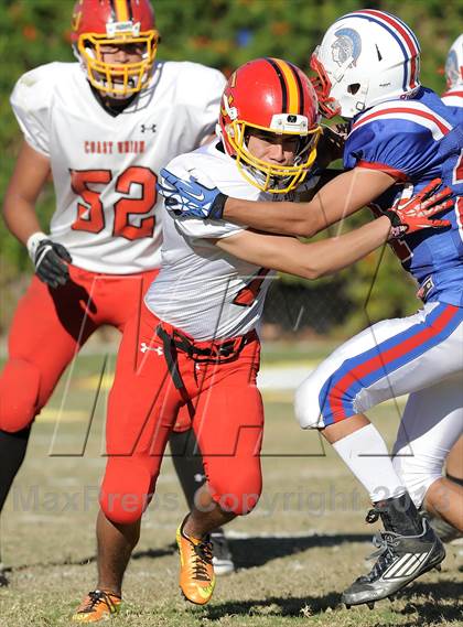 Thumbnail 1 in Coast Union @ Faith Baptist (CIF SS D1 8-Man Final) photogallery.
