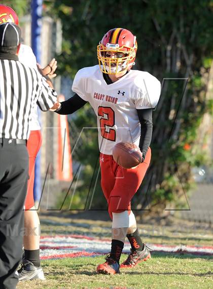 Thumbnail 3 in Coast Union @ Faith Baptist (CIF SS D1 8-Man Final) photogallery.