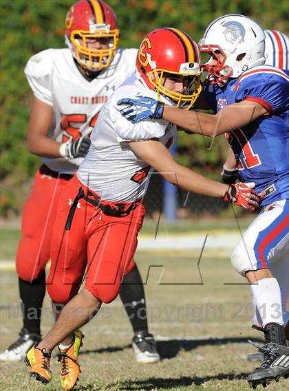 Thumbnail 2 in Coast Union @ Faith Baptist (CIF SS D1 8-Man Final) photogallery.