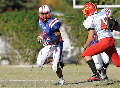 Thumbnail 2 in Coast Union @ Faith Baptist (CIF SS D1 8-Man Final) photogallery.