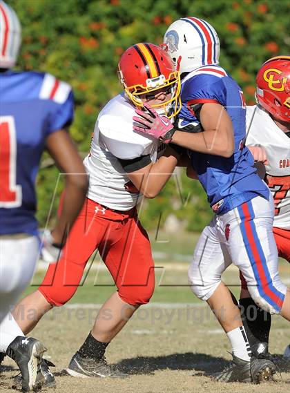 Thumbnail 2 in Coast Union @ Faith Baptist (CIF SS D1 8-Man Final) photogallery.