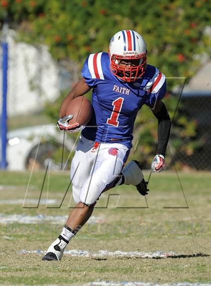 Thumbnail 1 in Coast Union @ Faith Baptist (CIF SS D1 8-Man Final) photogallery.