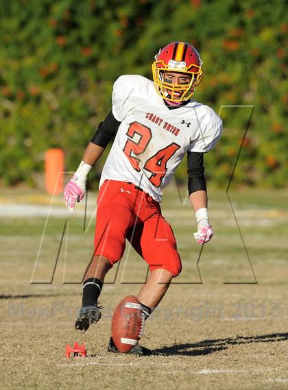 Thumbnail 2 in Coast Union @ Faith Baptist (CIF SS D1 8-Man Final) photogallery.