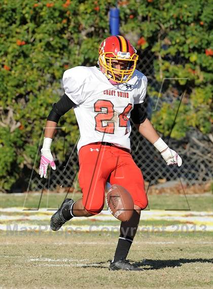 Thumbnail 3 in Coast Union @ Faith Baptist (CIF SS D1 8-Man Final) photogallery.