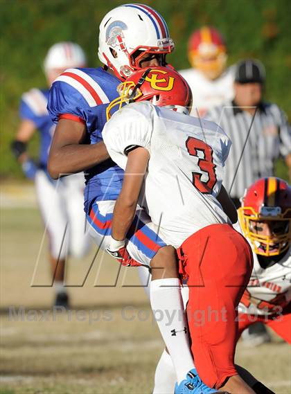 Thumbnail 3 in Coast Union @ Faith Baptist (CIF SS D1 8-Man Final) photogallery.