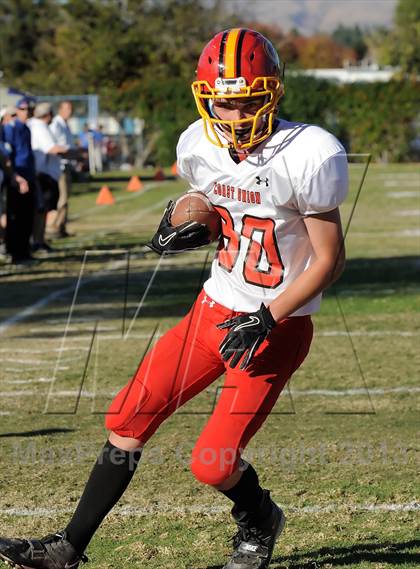 Thumbnail 2 in Coast Union @ Faith Baptist (CIF SS D1 8-Man Final) photogallery.