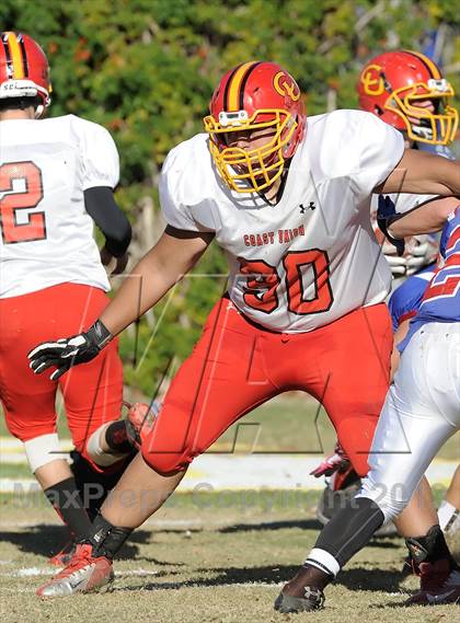 Thumbnail 2 in Coast Union @ Faith Baptist (CIF SS D1 8-Man Final) photogallery.