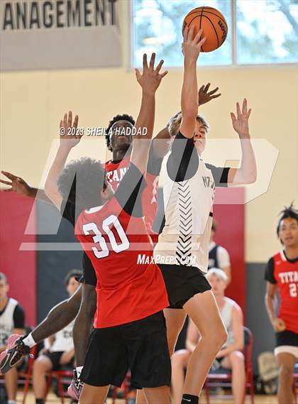 Thumbnail 1 in Tampa Bay Tech vs Mitchell  (The Hoop Vibe - Preseason League) photogallery.