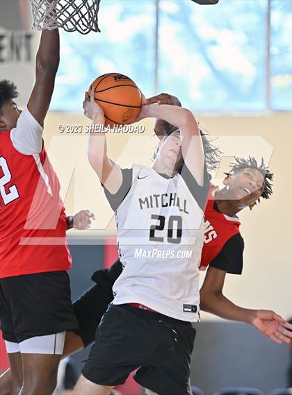 Thumbnail 1 in Tampa Bay Tech vs Mitchell  (The Hoop Vibe - Preseason League) photogallery.