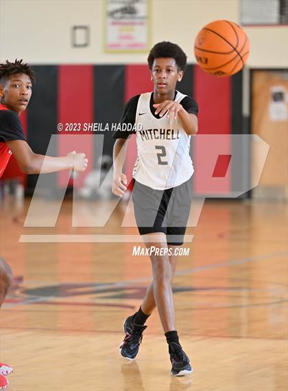 Thumbnail 1 in Tampa Bay Tech vs Mitchell  (The Hoop Vibe - Preseason League) photogallery.