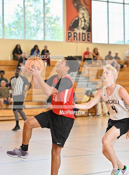Thumbnail 1 in Tampa Bay Tech vs Mitchell  (The Hoop Vibe - Preseason League) photogallery.