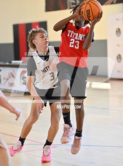 Thumbnail 1 in Tampa Bay Tech vs Mitchell  (The Hoop Vibe - Preseason League) photogallery.