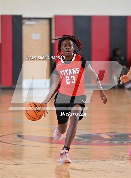 Thumbnail 1 in Tampa Bay Tech vs Mitchell  (The Hoop Vibe - Preseason League) photogallery.
