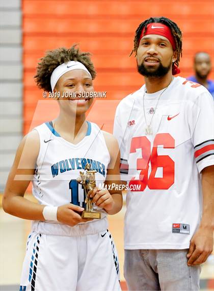Thumbnail 3 in Woodside vs Forest Park (StatVa Girls Basketball Classic) photogallery.