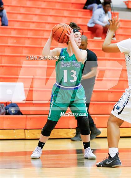 Thumbnail 2 in Woodside vs Forest Park (StatVa Girls Basketball Classic) photogallery.