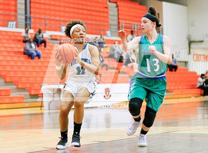 Thumbnail 1 in Woodside vs Forest Park (StatVa Girls Basketball Classic) photogallery.