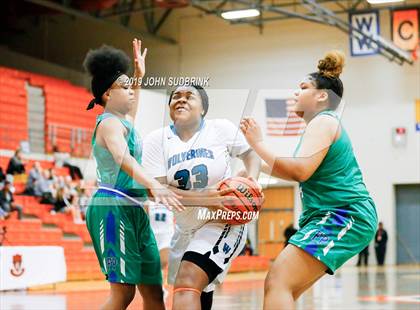 Thumbnail 2 in Woodside vs Forest Park (StatVa Girls Basketball Classic) photogallery.