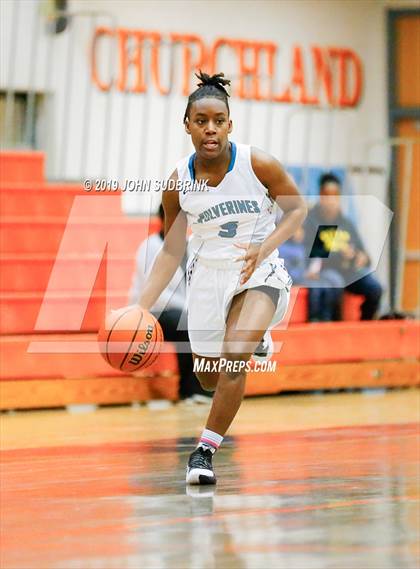 Thumbnail 2 in Woodside vs Forest Park (StatVa Girls Basketball Classic) photogallery.